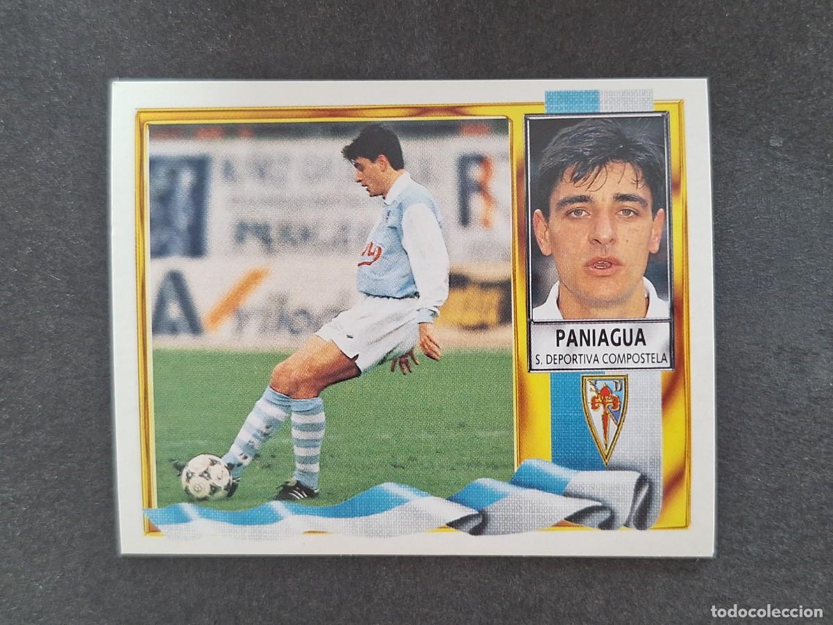 Cromos de f&uacute;tbol: L3 PANIAGUA S. D. COMPOSTELA LIGA ESTE 1995 1996 95 96 NUNCA PEGADO SIN PEGAR