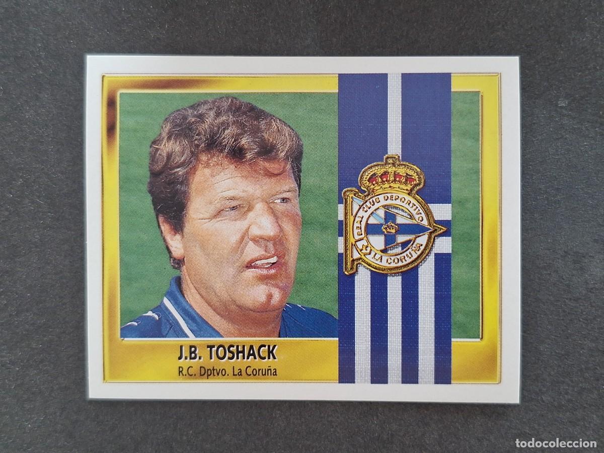 Cromos de f&uacute;tbol: L3 J. B. TOSHACK ENTRENADOR DEPORTIVO DE LA CORU&Ntilde;A LIGA ESTE 1995 1996 95 96 NUNCA PEGADO SIN PEGAR