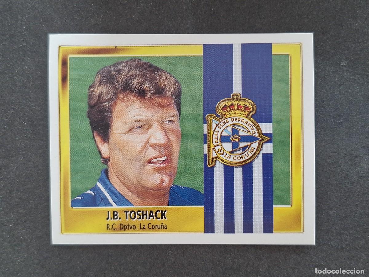 Cromos de f&uacute;tbol: L3 J. B. TOSHACK ENTRENADOR DEPORTIVO DE LA CORU&Ntilde;A LIGA ESTE 1995 1996 95 96 NUNCA PEGADO SIN PEGAR