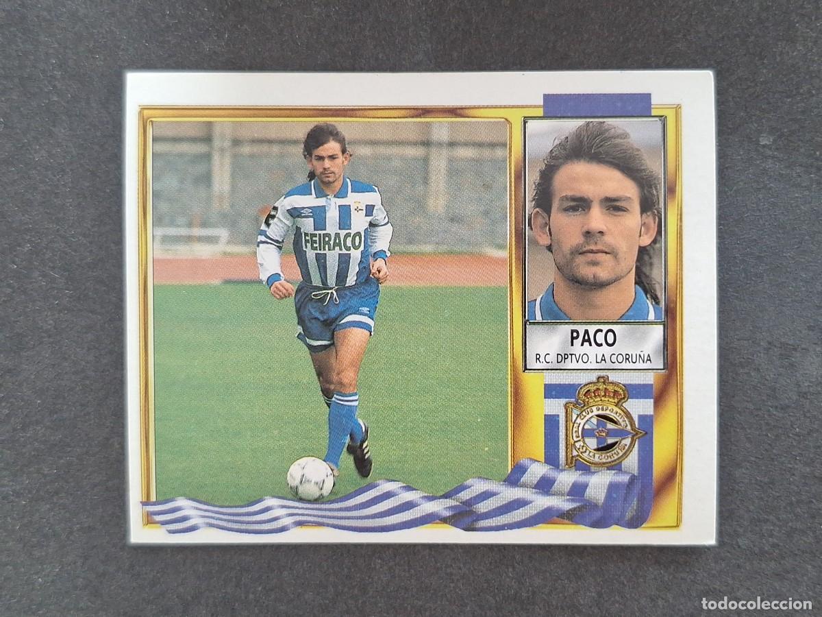 Cromos de f&uacute;tbol: L3 PACO DEPORTIVO DE LA CORU&Ntilde;A LIGA ESTE 1995 1996 95 96 NUNCA PEGADO SIN PEGAR