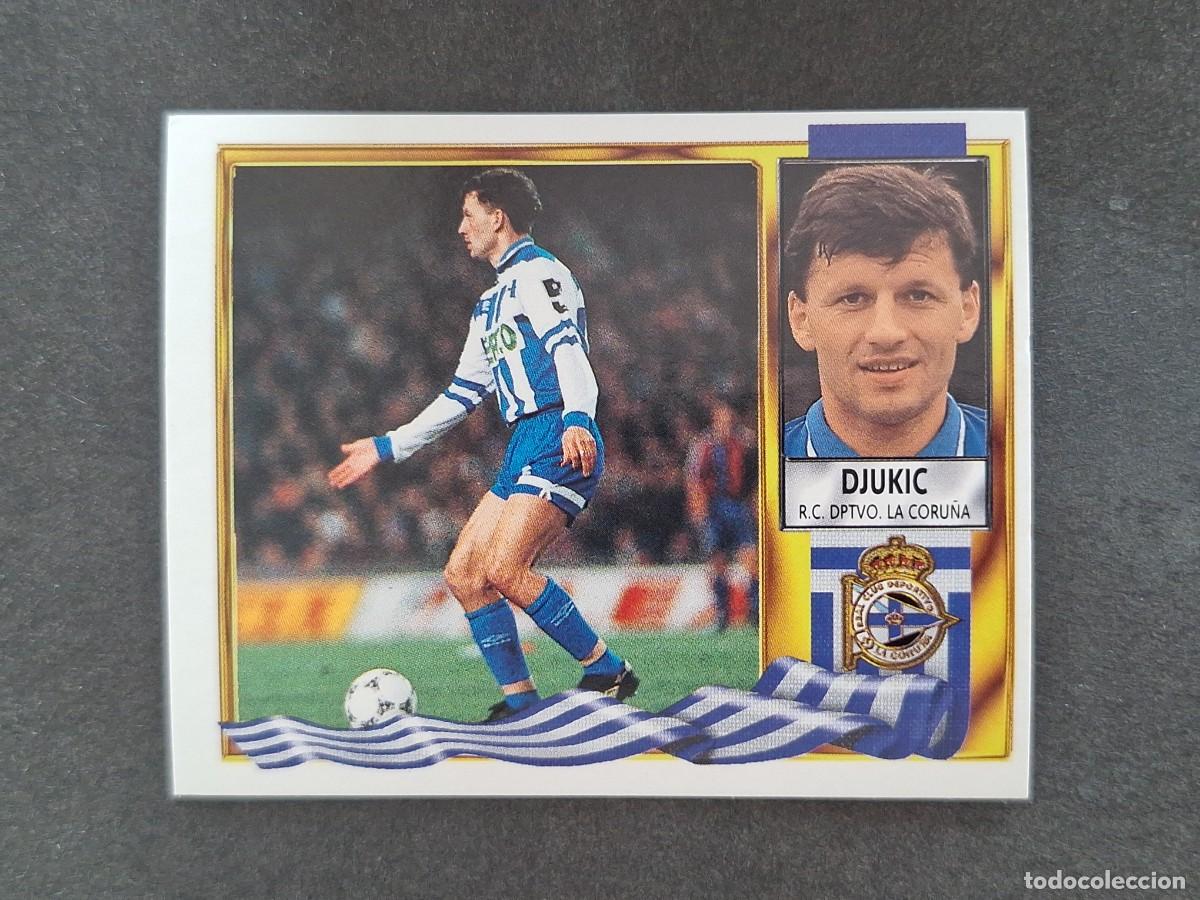 Cromos de f&uacute;tbol: L3 DJUKIC DEPORTIVO DE LA CORU&Ntilde;A LIGA ESTE 1995 1996 95 96 NUNCA PEGADO SIN PEGAR