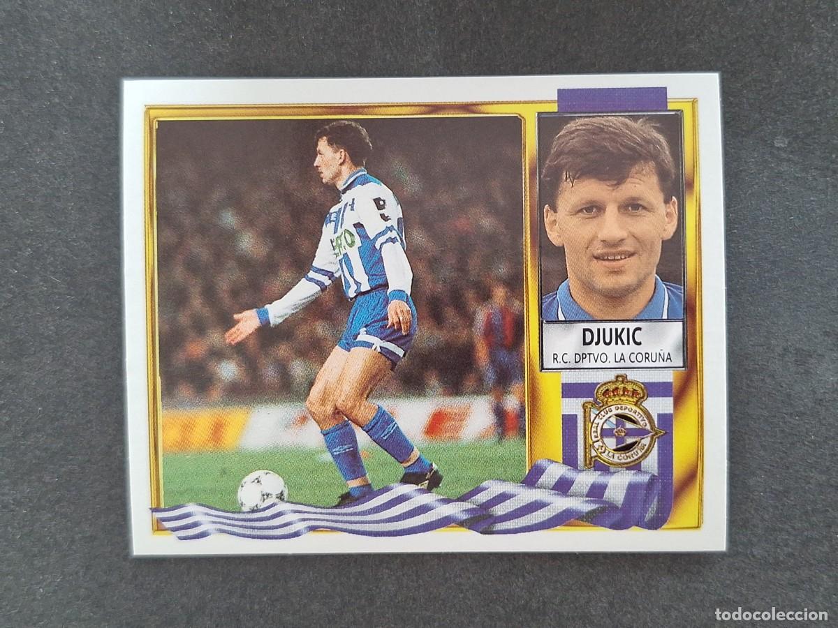 Cromos de f&uacute;tbol: L3 DJUKIC DEPORTIVO DE LA CORU&Ntilde;A LIGA ESTE 1995 1996 95 96 NUNCA PEGADO SIN PEGAR