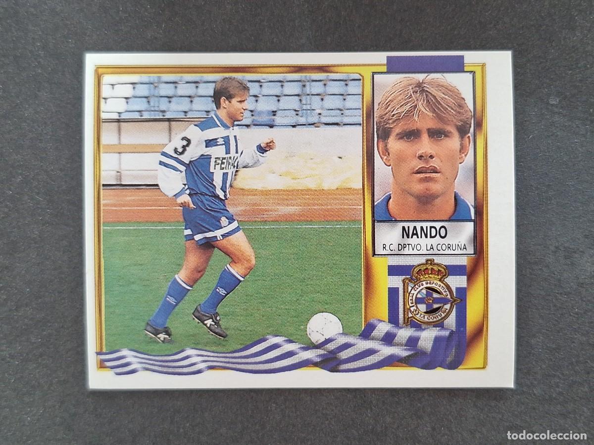 Cromos de f&uacute;tbol: L3 NANDO DEPORTIVO DE LA CORU&Ntilde;A LIGA ESTE 1995 1996 95 96 NUNCA PEGADO SIN PEGAR