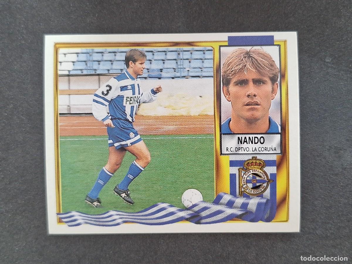 Cromos de f&uacute;tbol: L3 NANDO DEPORTIVO DE LA CORU&Ntilde;A LIGA ESTE 1995 1996 95 96 NUNCA PEGADO SIN PEGAR