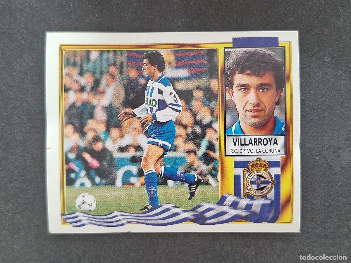 Cromos de f&uacute;tbol: L3 VILLARROYA DEPORTIVO DE LA CORU&Ntilde;A LIGA ESTE 1995 1996 95 96 NUNCA PEGADO SIN PEGAR
