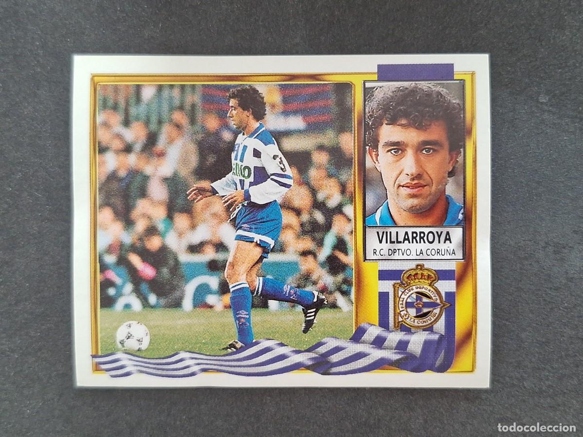 Cromos de f&uacute;tbol: L3 VILLARROYA DEPORTIVO DE LA CORU&Ntilde;A LIGA ESTE 1995 1996 95 96 NUNCA PEGADO SIN PEGAR