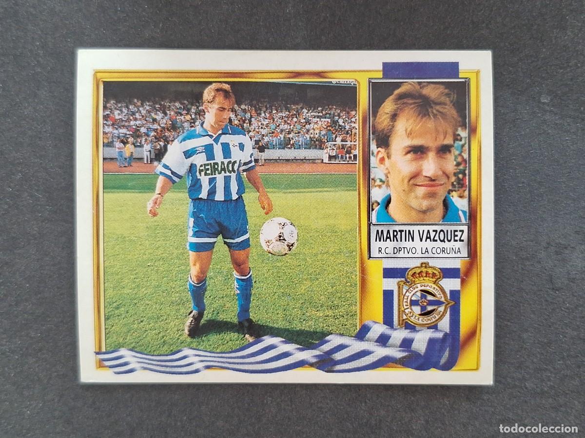 Cromos de f&uacute;tbol: L3 MARTIN VAZQUEZ DEPORTIVO DE LA CORU&Ntilde;A LIGA ESTE 1995 1996 95 96 NUNCA PEGADO SIN PEGAR