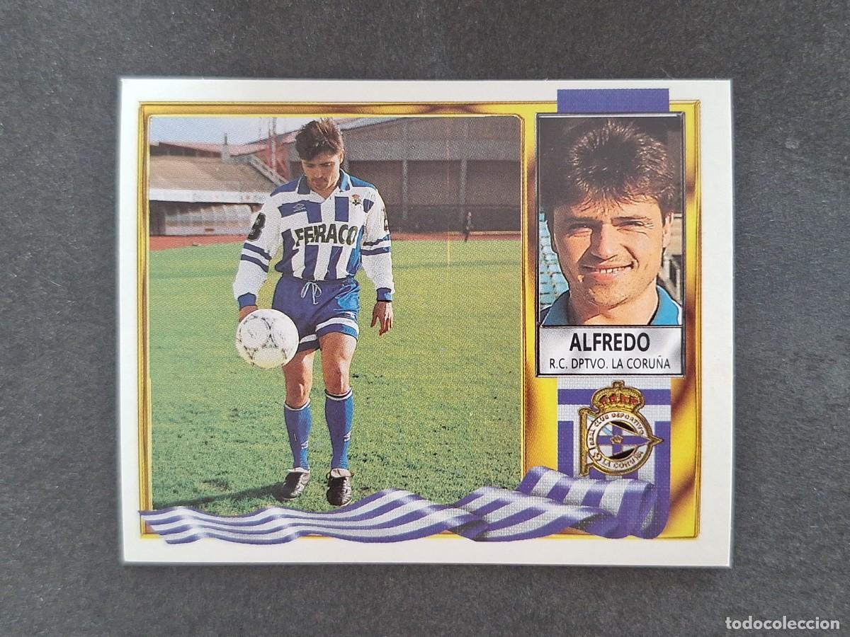 Cromos de f&uacute;tbol: L3 ALFREDO DEPORTIVO DE LA CORU&Ntilde;A LIGA ESTE 1995 1996 95 96 NUNCA PEGADO SIN PEGAR