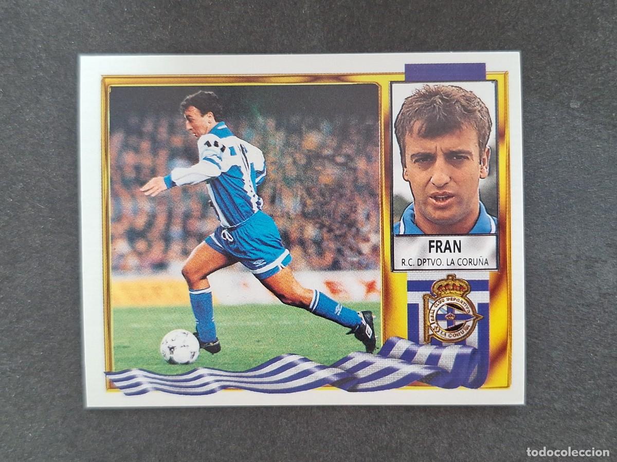 Cromos de f&uacute;tbol: L3 FRAN DEPORTIVO DE LA CORU&Ntilde;A LIGA ESTE 1995 1996 95 96 NUNCA PEGADO SIN PEGAR