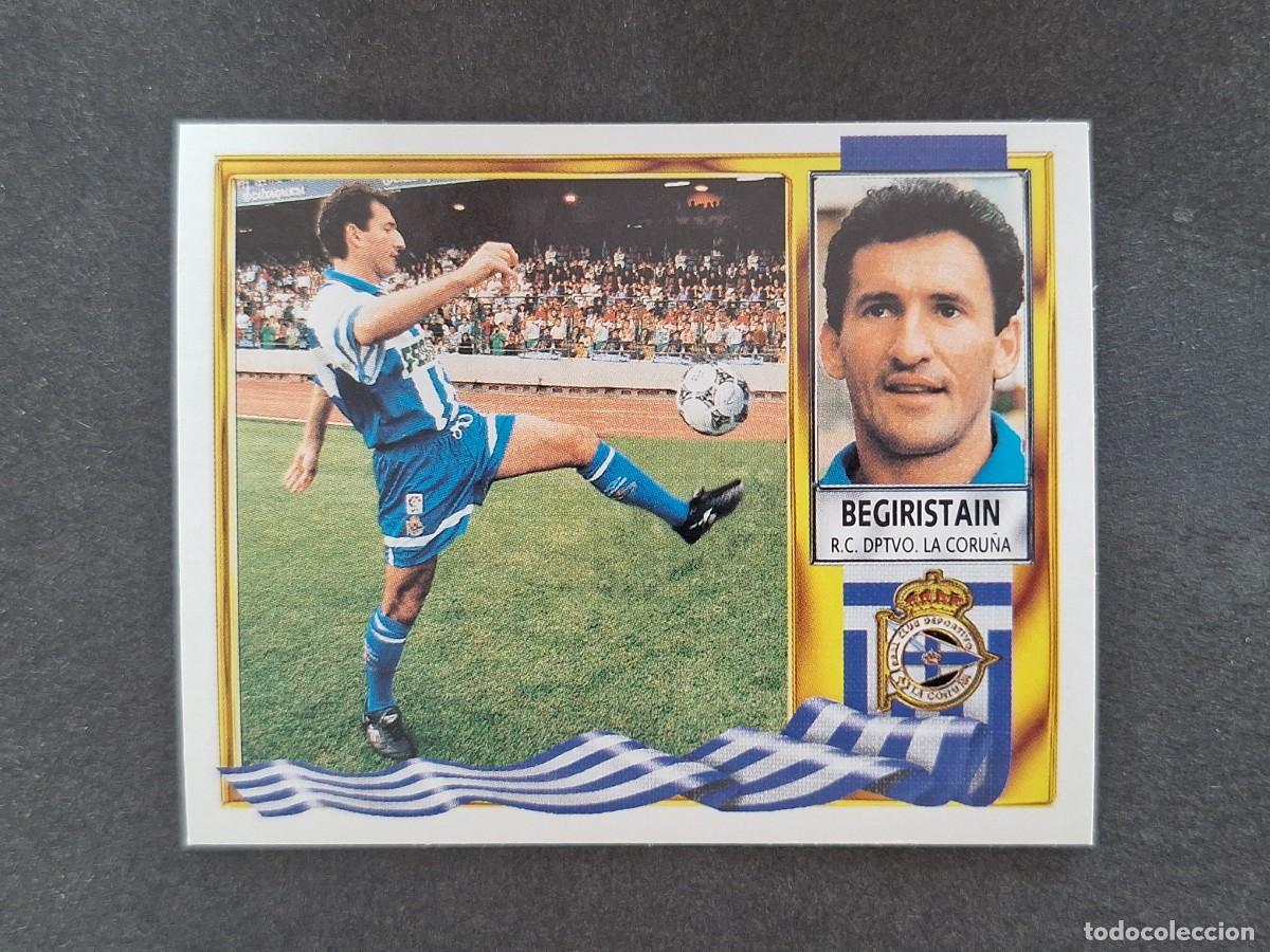 Figurine di Calcio: L3 BEGIRISTAIN DEPORTIVO DE LA CORU&Ntilde;A LIGA ESTE 1995 1996 95 96 NUNCA PEGADO SIN PEGAR
