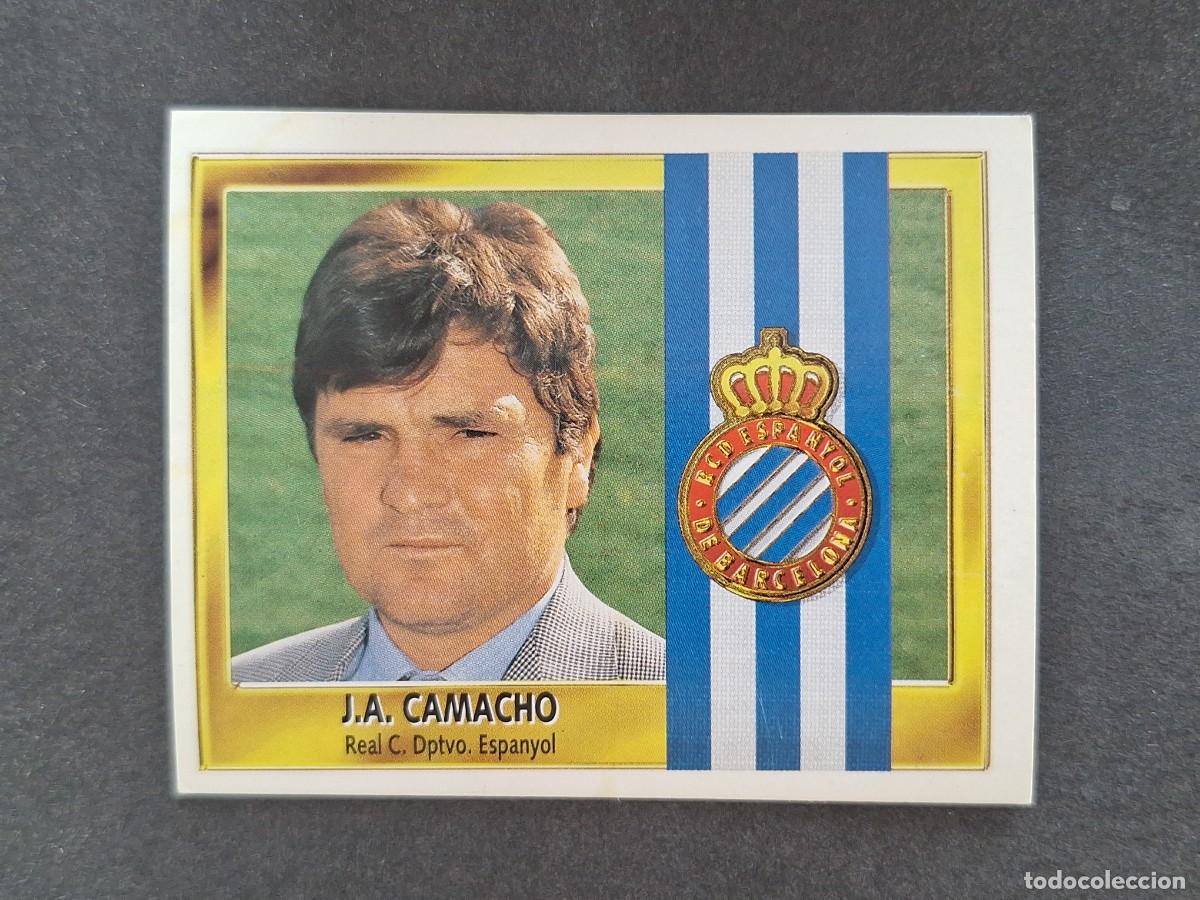 Cromos de f&uacute;tbol: L3 JOSE ANTONIO CAMACHO ENTRENADOR R. C. D. ESPA&Ntilde;OL LIGA ESTE 1995 1996 95 96 NUNCA PEGADO SIN PEGAR