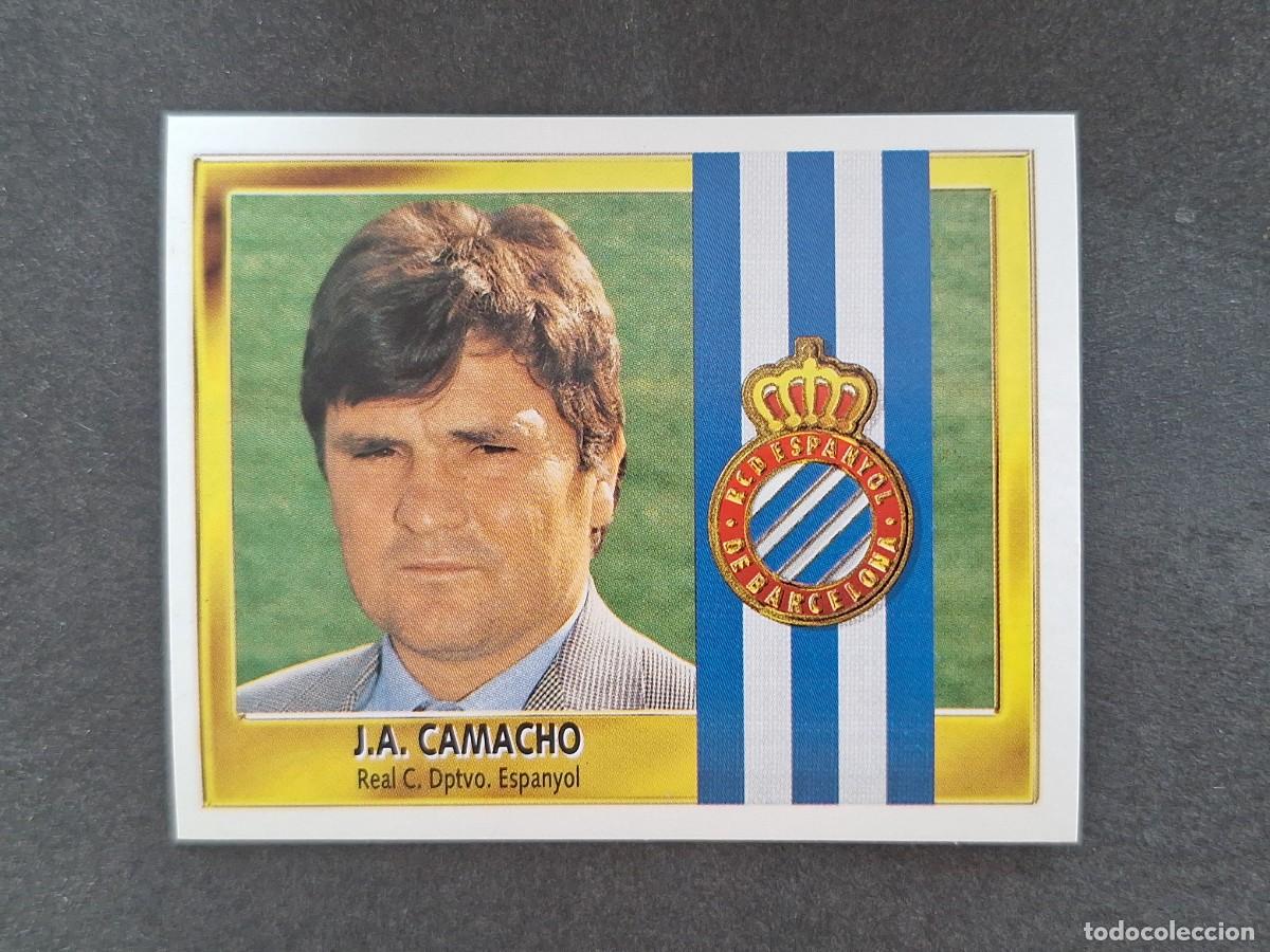 Cromos de f&uacute;tbol: L3 JOSE ANTONIO CAMACHO ENTRENADOR R. C. D. ESPA&Ntilde;OL LIGA ESTE 1995 1996 95 96 NUNCA PEGADO SIN PEGAR