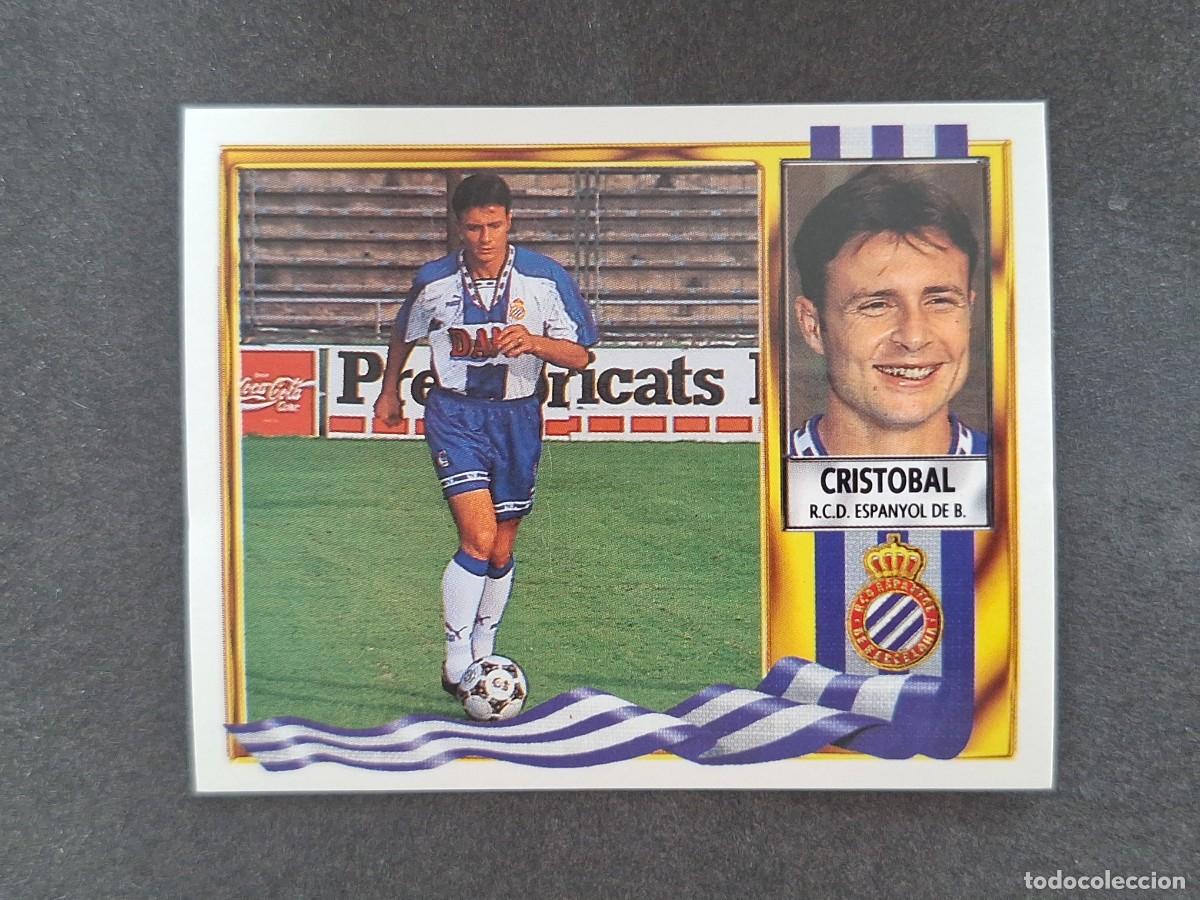 Cromos de f&uacute;tbol: L3 CRISTOBAL R. C. D. ESPA&Ntilde;OL LIGA ESTE 1995 1996 95 96 NUNCA PEGADO SIN PEGAR