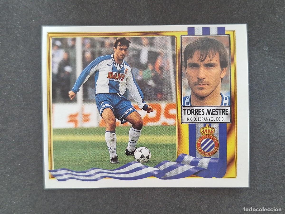 Cromos de f&uacute;tbol: L3 TORRES MESTRE R. C. D. ESPA&Ntilde;OL LIGA ESTE 1995 1996 95 96 NUNCA PEGADO SIN PEGAR