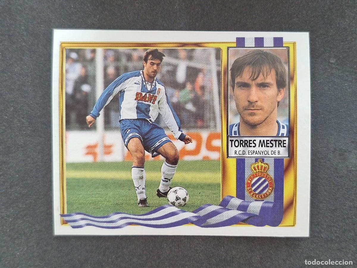 Cromos de f&uacute;tbol: L3 TORRES MESTRE R. C. D. ESPA&Ntilde;OL LIGA ESTE 1995 1996 95 96 NUNCA PEGADO SIN PEGAR