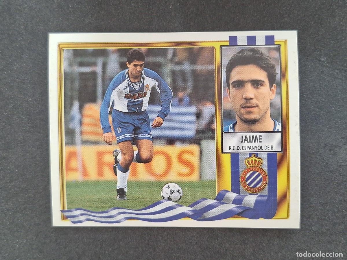 Cromos de f&uacute;tbol: L3 JAIME R. C. D. ESPA&Ntilde;OL LIGA ESTE 1995 1996 95 96 NUNCA PEGADO SIN PEGAR