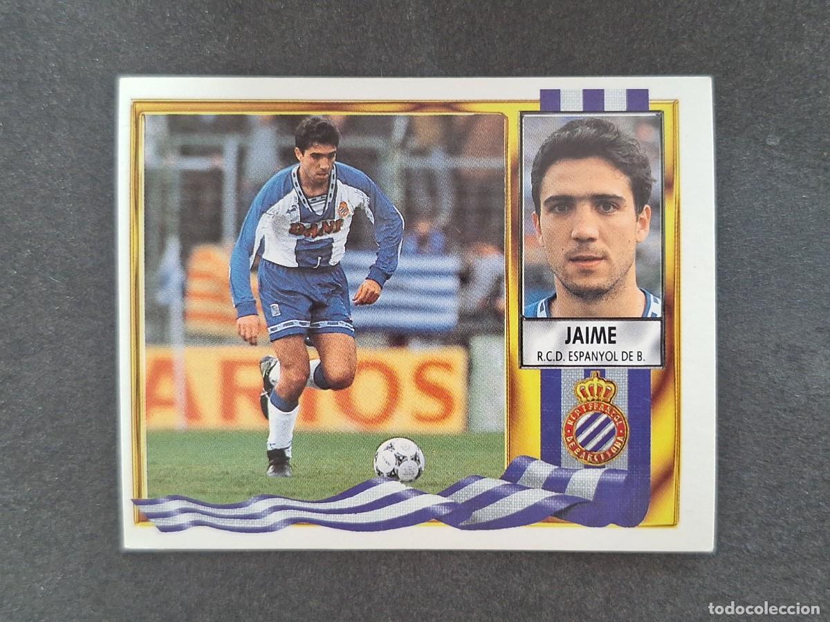 Cromos de f&uacute;tbol: L3 JAIME R. C. D. ESPA&Ntilde;OL LIGA ESTE 1995 1996 95 96 NUNCA PEGADO SIN PEGAR