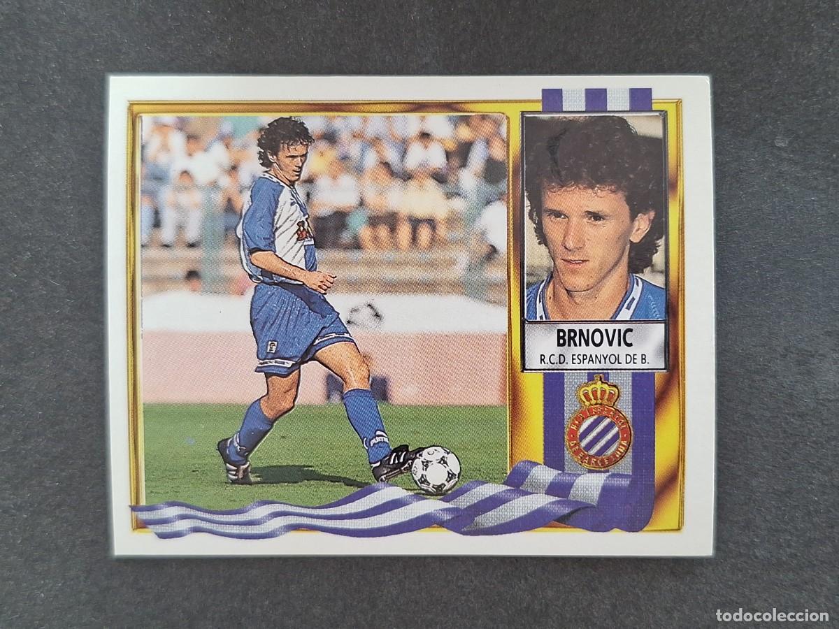 Cromos de f&uacute;tbol: L3 BRNOVIC R. C. D. ESPA&Ntilde;OL LIGA ESTE 1995 1996 95 96 NUNCA PEGADO SIN PEGAR