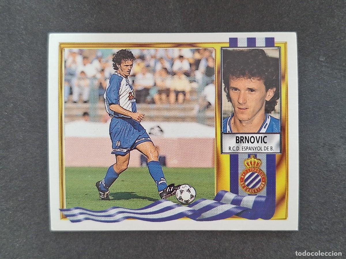Cromos de f&uacute;tbol: L3 BRNOVIC R. C. D. ESPA&Ntilde;OL LIGA ESTE 1995 1996 95 96 NUNCA PEGADO SIN PEGAR
