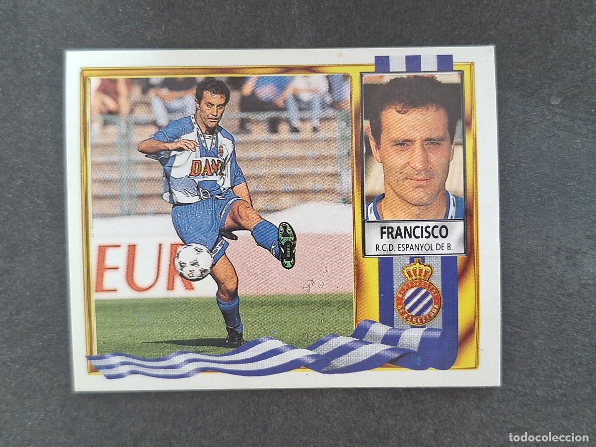 Cromos de f&uacute;tbol: L3 FRANCISCO R. C. D. ESPA&Ntilde;OL LIGA ESTE 1995 1996 95 96 NUNCA PEGADO SIN PEGAR