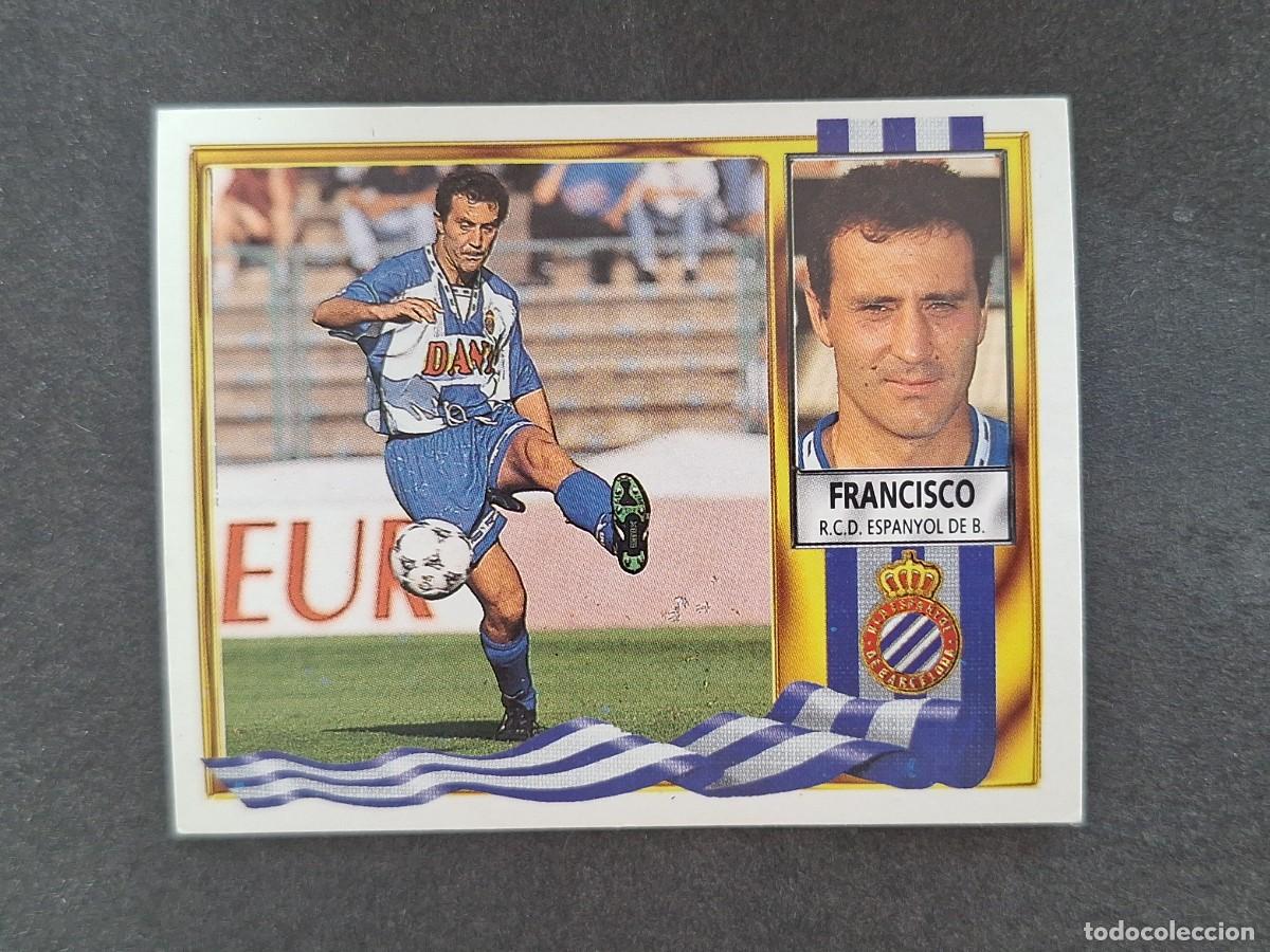 Cromos de f&uacute;tbol: L3 FRANCISCO R. C. D. ESPA&Ntilde;OL LIGA ESTE 1995 1996 95 96 NUNCA PEGADO SIN PEGAR