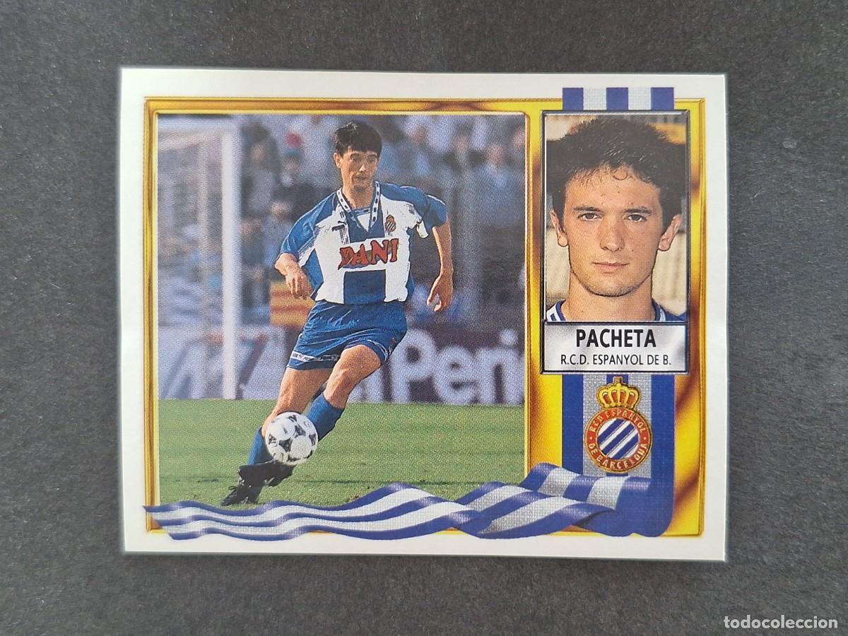 Cromos de f&uacute;tbol: L3 PACHETA R. C. D. ESPA&Ntilde;OL LIGA ESTE 1995 1996 95 96 NUNCA PEGADO SIN PEGAR