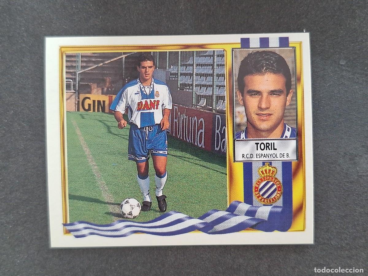 Cromos de f&uacute;tbol: L3 TORIL R. C. D. ESPA&Ntilde;OL LIGA ESTE 1995 1996 95 96 NUNCA PEGADO SIN PEGAR