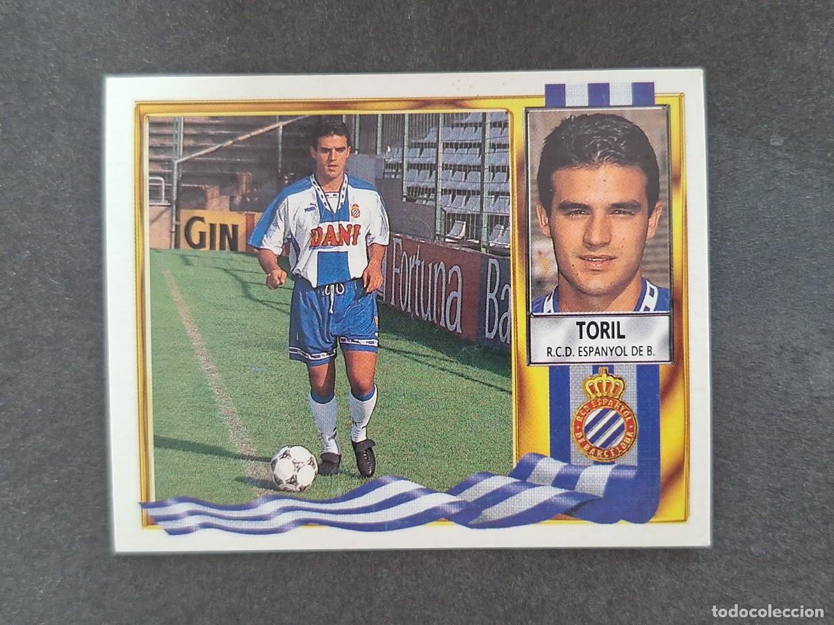 Cromos de f&uacute;tbol: L3 TORIL R. C. D. ESPA&Ntilde;OL LIGA ESTE 1995 1996 95 96 NUNCA PEGADO SIN PEGAR