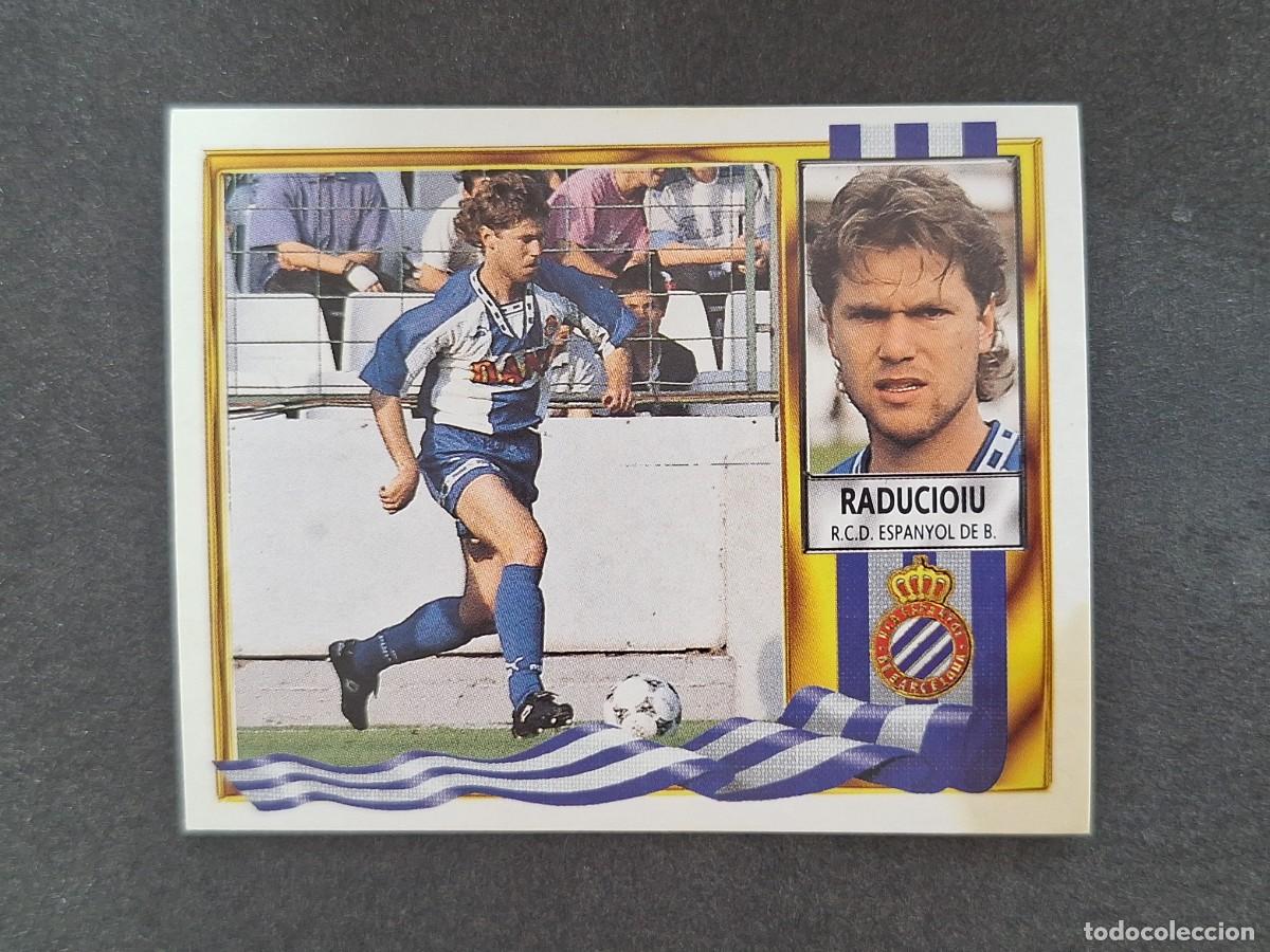 Cromos de f&uacute;tbol: L3 RADUCIOIU R. C. D. ESPA&Ntilde;OL LIGA ESTE 1995 1996 95 96 NUNCA PEGADO SIN PEGAR