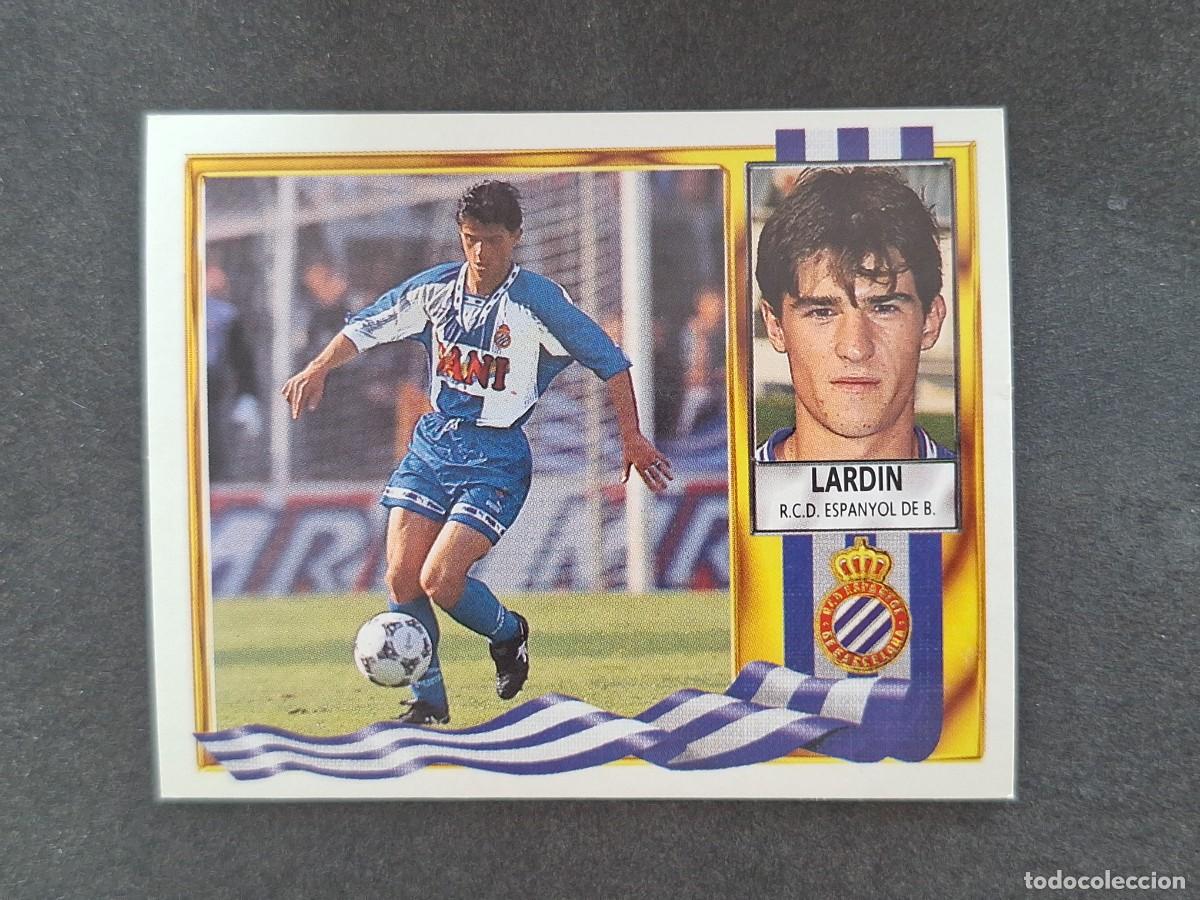Cromos de f&uacute;tbol: L3 LARDIN R. C. D. ESPA&Ntilde;OL LIGA ESTE 1995 1996 95 96 NUNCA PEGADO SIN PEGAR