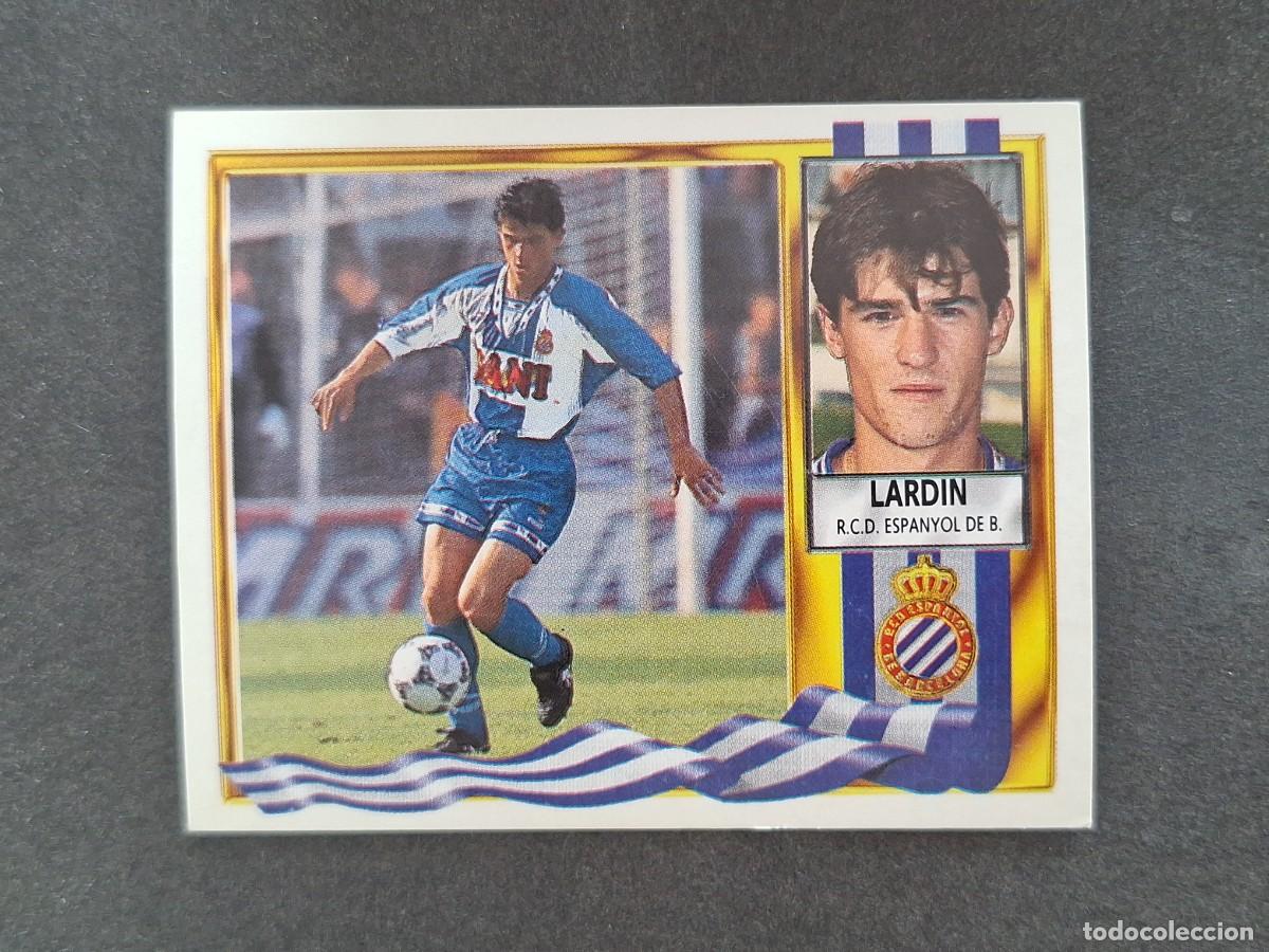 Cromos de f&uacute;tbol: L3 LARDIN R. C. D. ESPA&Ntilde;OL LIGA ESTE 1995 1996 95 96 NUNCA PEGADO SIN PEGAR