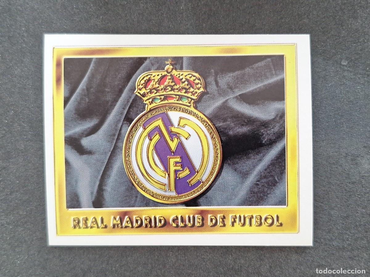Cromos de f&uacute;tbol: L3 ESCUDO REAL MADRID LIGA ESTE 1995 1996 95 96 NUNCA PEGADO SIN PEGAR