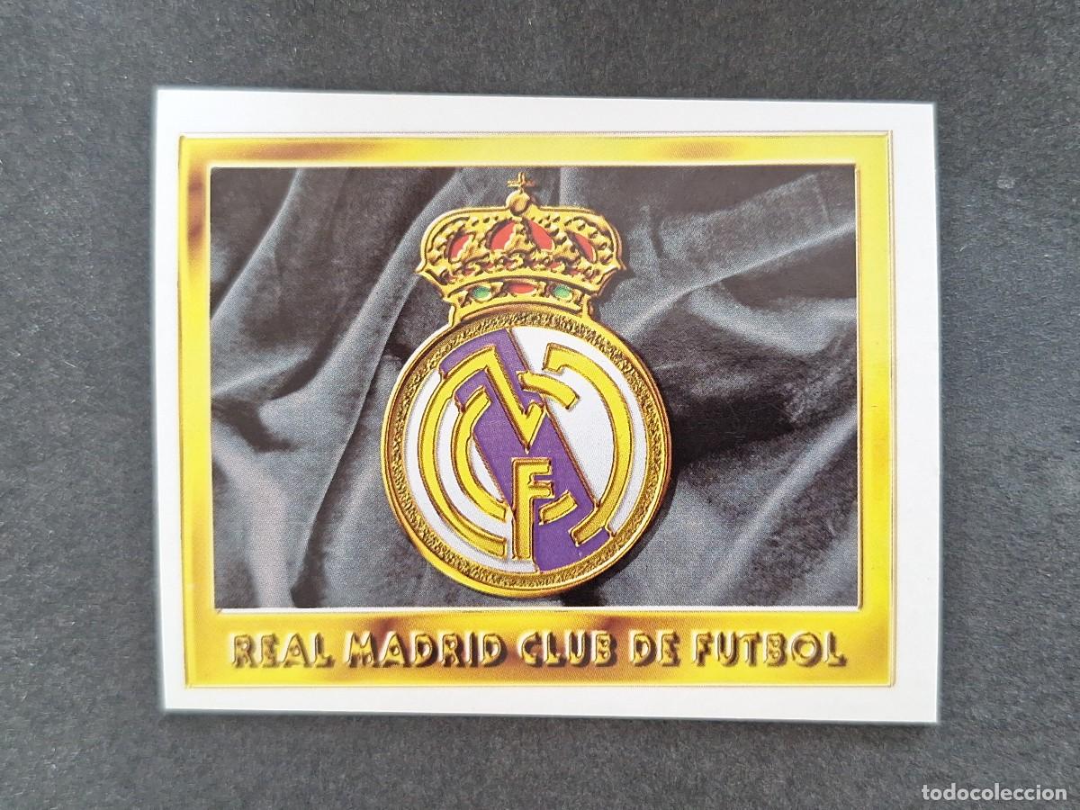 Cromos de f&uacute;tbol: L3 ESCUDO REAL MADRID LIGA ESTE 1995 1996 95 96 NUNCA PEGADO SIN PEGAR