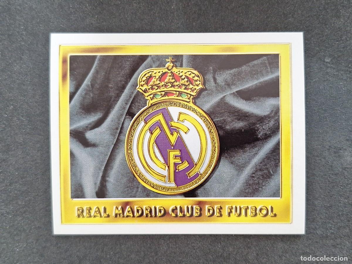 Cromos de f&uacute;tbol: L3 ESCUDO REAL MADRID LIGA ESTE 1995 1996 95 96 NUNCA PEGADO SIN PEGAR