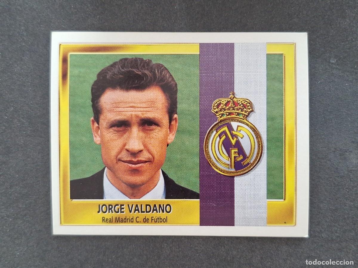 Cromos de f&uacute;tbol: L3 JORGE VALDANO ENTRENADOR REAL MADRID LIGA ESTE 1995 1996 95 96 NUNCA PEGADO SIN PEGAR