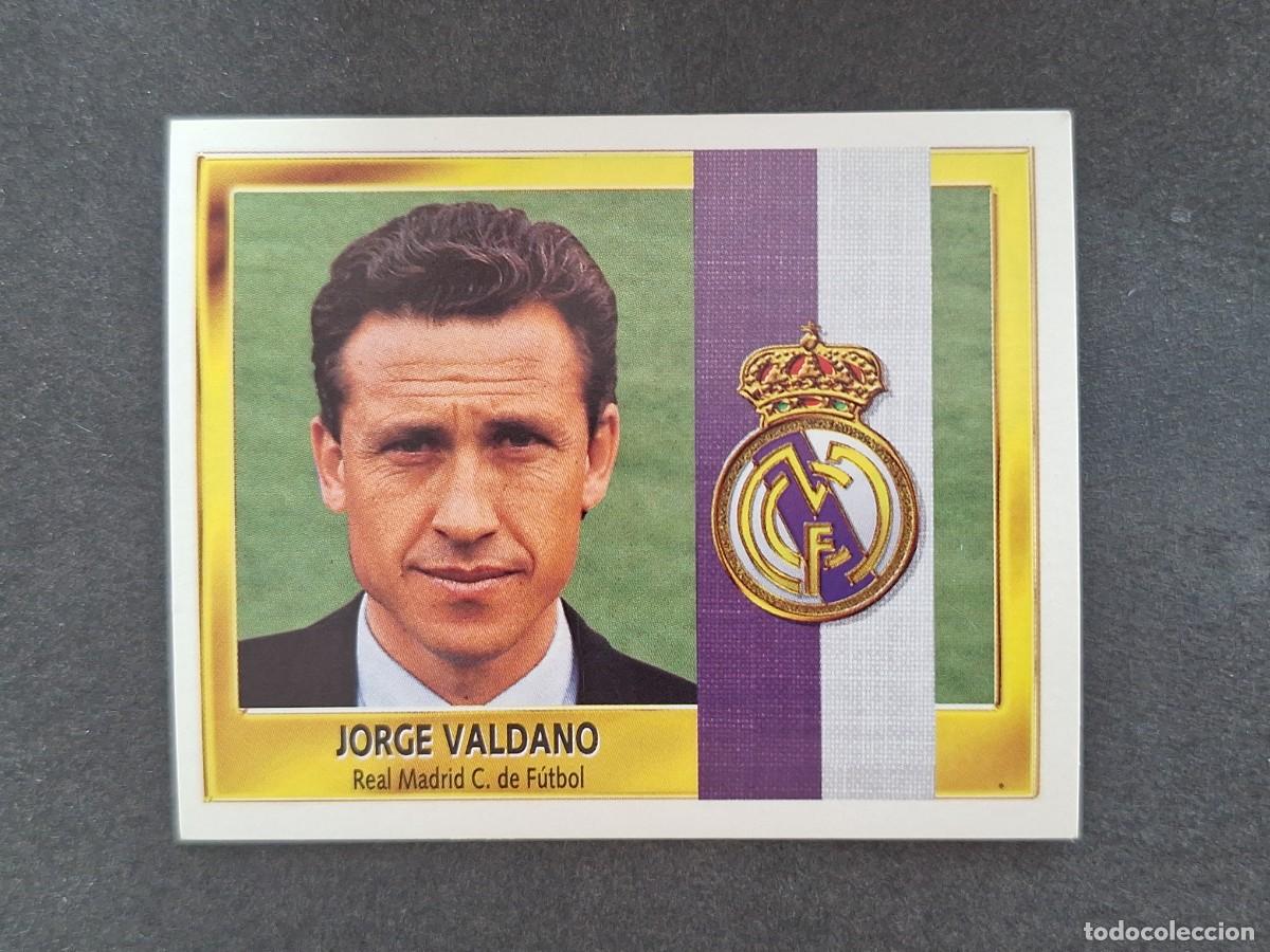 Cromos de f&uacute;tbol: L3 JORGE VALDANO ENTRENADOR REAL MADRID LIGA ESTE 1995 1996 95 96 NUNCA PEGADO SIN PEGAR