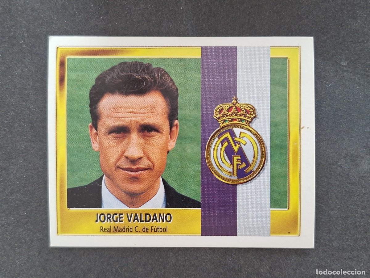 Cromos de f&uacute;tbol: L3 JORGE VALDANO ENTRENADOR REAL MADRID LIGA ESTE 1995 1996 95 96 NUNCA PEGADO SIN PEGAR