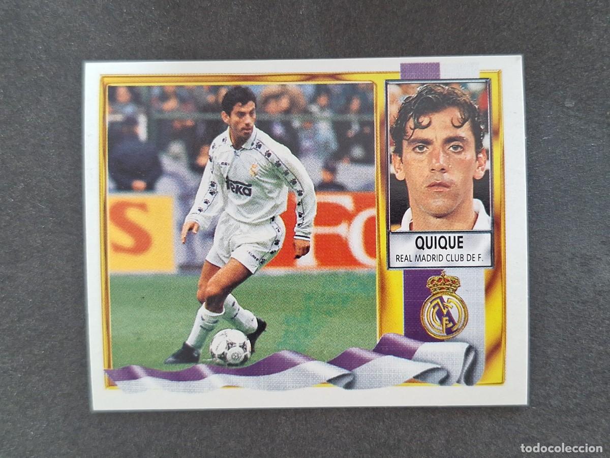 Cromos de Futebol: L3 QUIQUE REAL MADRID LIGA ESTE 1995 1996 95 96 NUNCA PEGADO SIN PEGAR