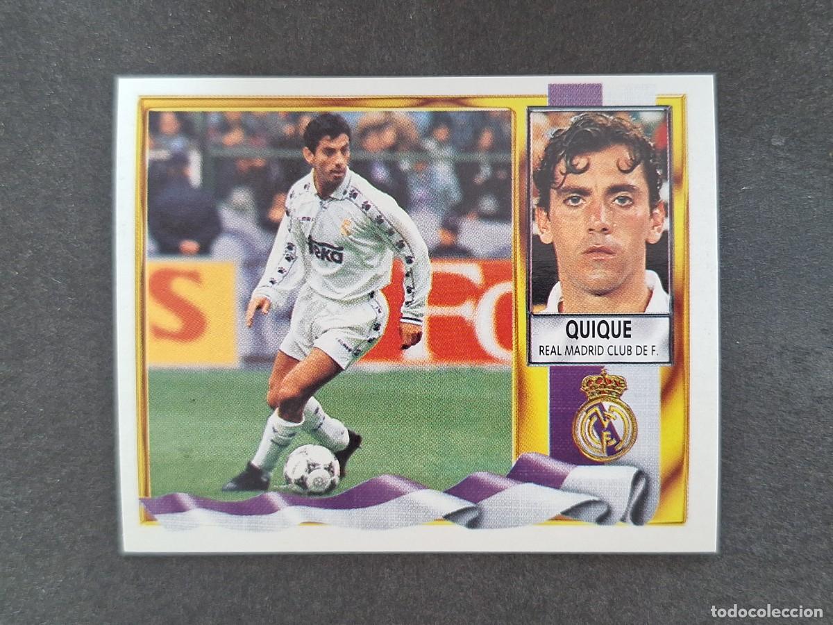 Cromos de Futebol: L3 QUIQUE REAL MADRID LIGA ESTE 1995 1996 95 96 NUNCA PEGADO SIN PEGAR
