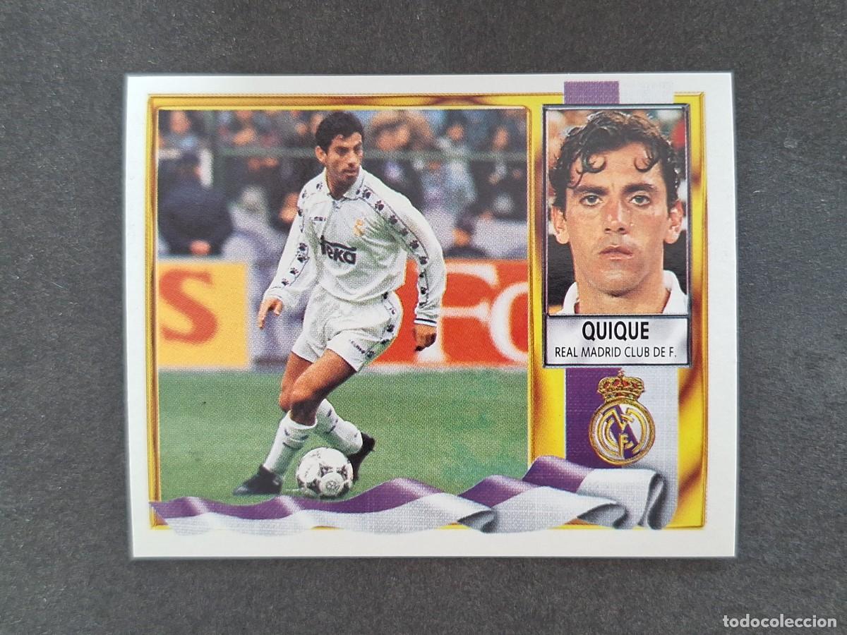Cromos de Futebol: L3 QUIQUE REAL MADRID LIGA ESTE 1995 1996 95 96 NUNCA PEGADO SIN PEGAR