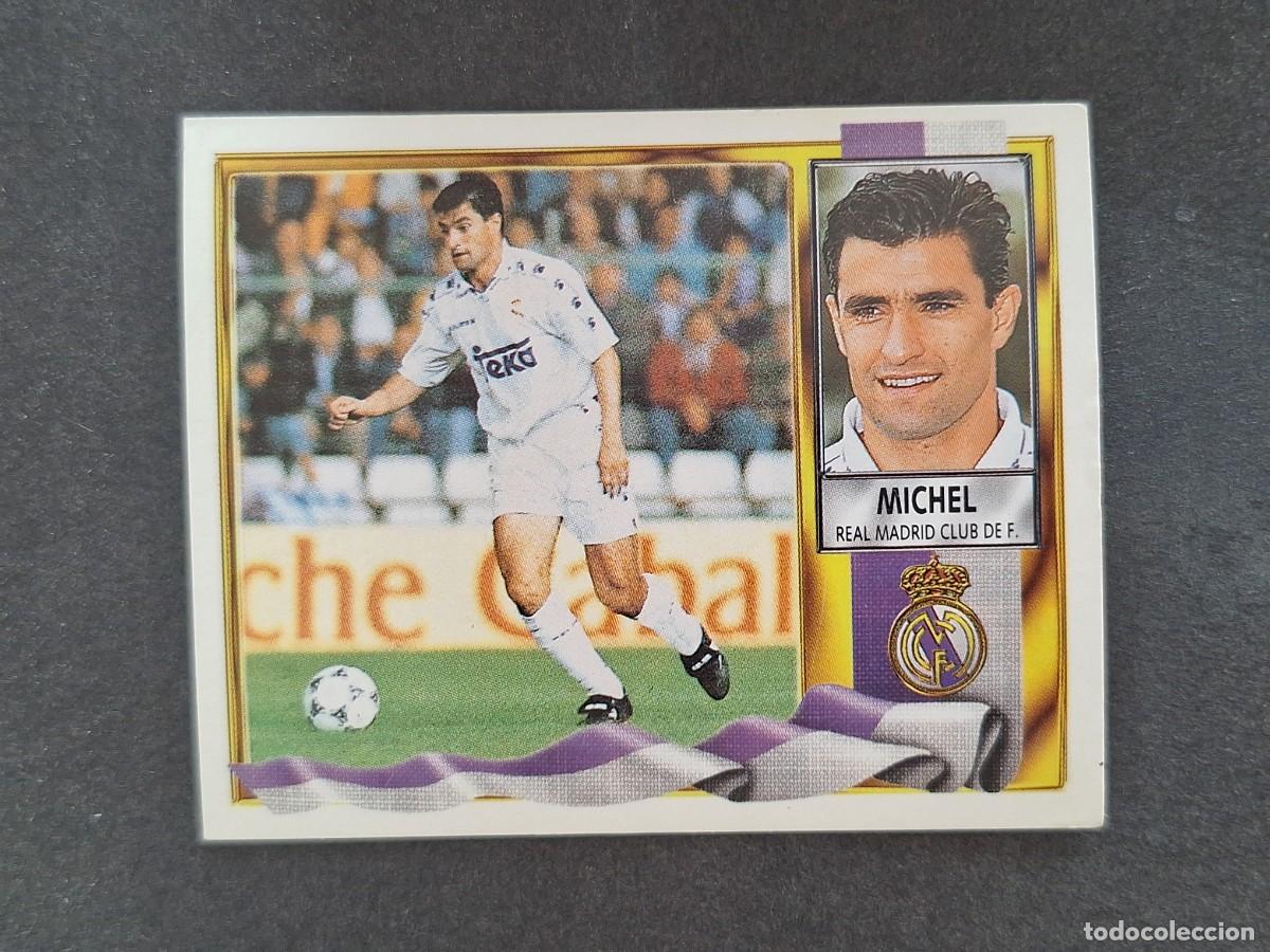 Cromos de f&uacute;tbol: L3 MICHEL REAL MADRID LIGA ESTE 1995 1996 95 96 NUNCA PEGADO SIN PEGAR