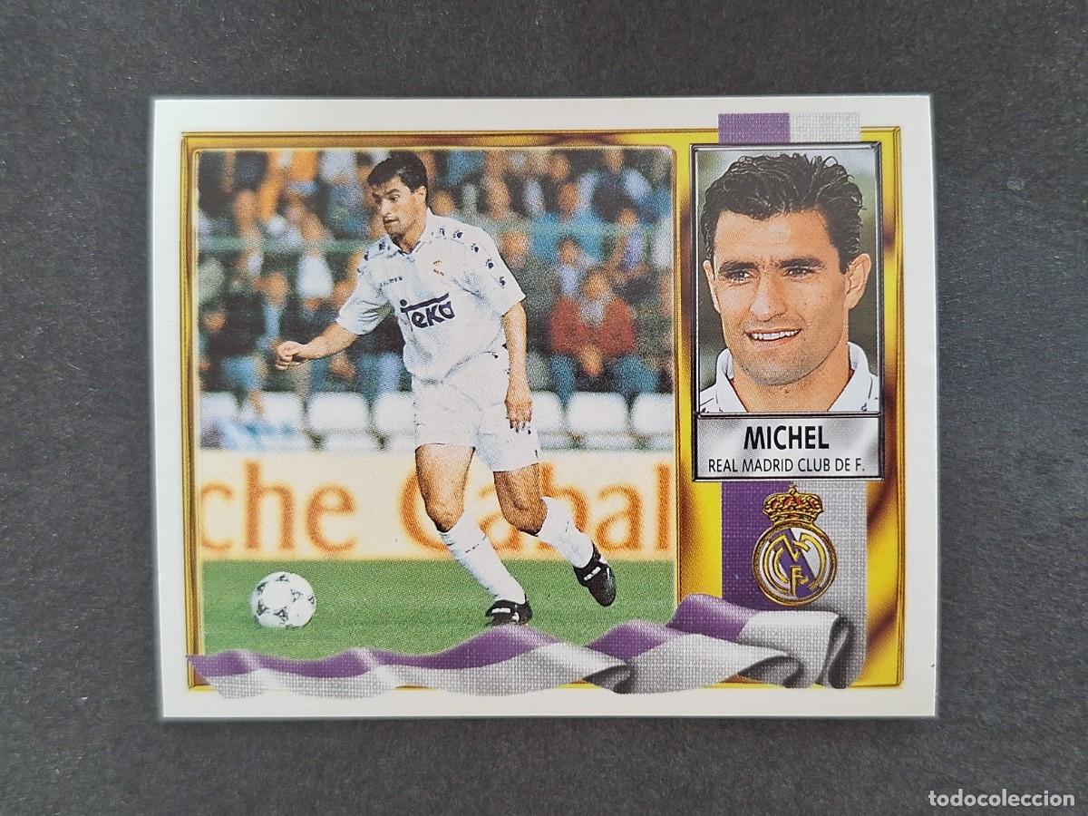 Cromos de f&uacute;tbol: L3 MICHEL REAL MADRID LIGA ESTE 1995 1996 95 96 NUNCA PEGADO SIN PEGAR