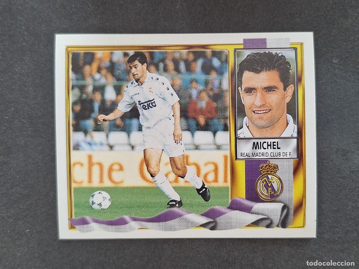 Cromos de f&uacute;tbol: L3 MICHEL REAL MADRID LIGA ESTE 1995 1996 95 96 NUNCA PEGADO SIN PEGAR