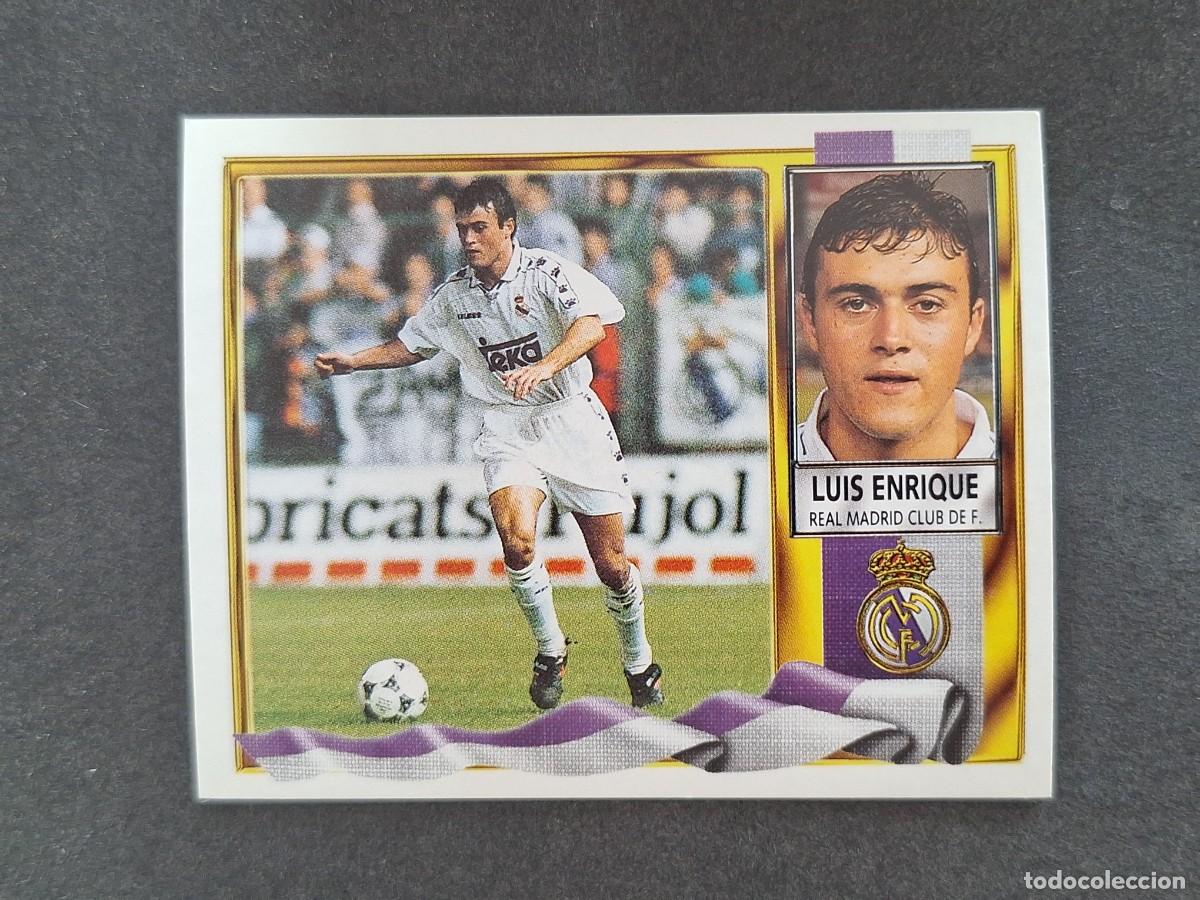 Cromos de f&uacute;tbol: L3 LUIS ENRIQUE REAL MADRID LIGA ESTE 1995 1996 95 96 NUNCA PEGADO SIN PEGAR