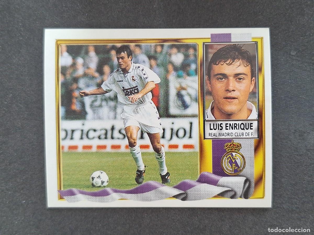 Cromos de f&uacute;tbol: L3 LUIS ENRIQUE REAL MADRID LIGA ESTE 1995 1996 95 96 NUNCA PEGADO SIN PEGAR