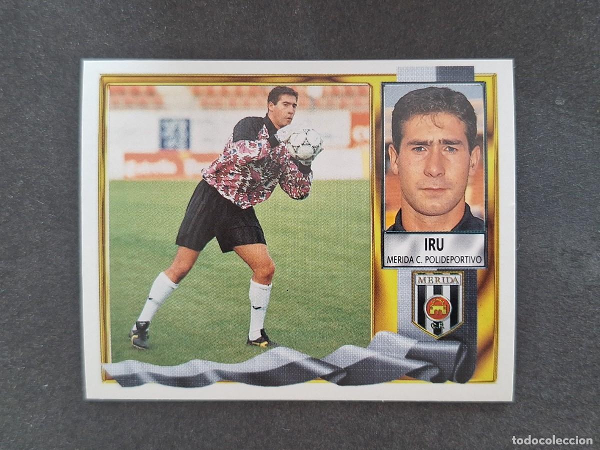 Cromos de f&uacute;tbol: L3 IRU C. P. MERIDA LIGA ESTE 1995 1996 95 96 NUNCA PEGADO SIN PEGAR