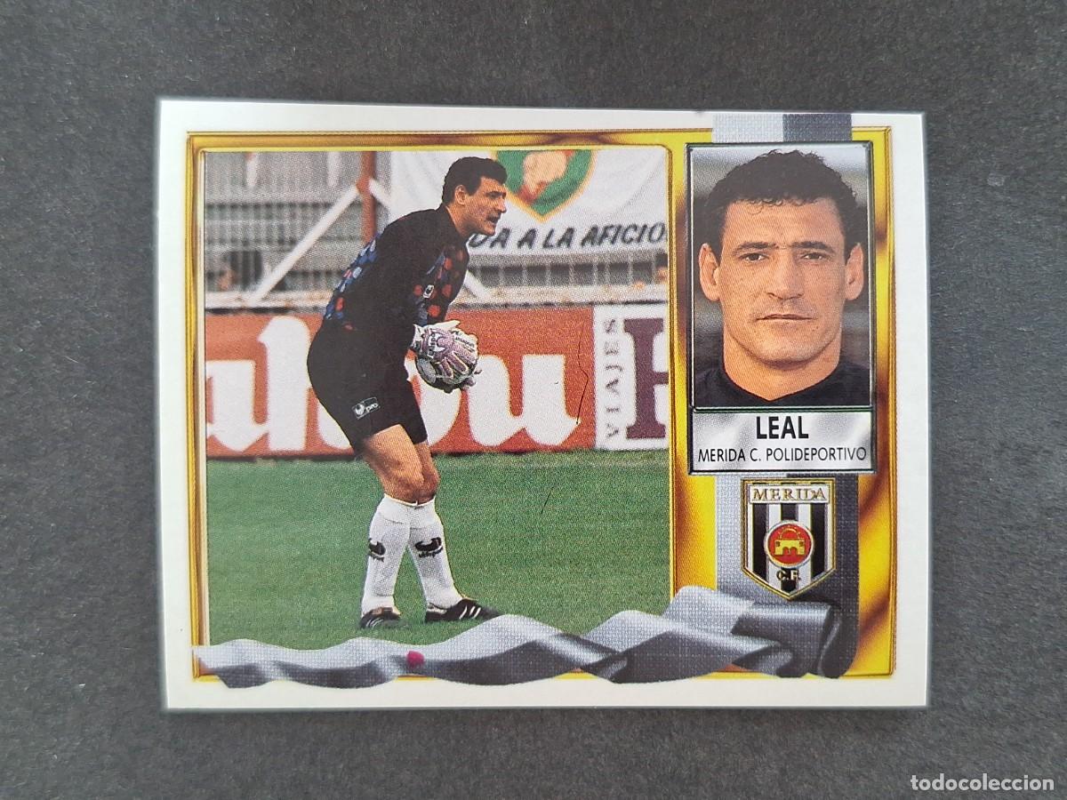 Cromos de f&uacute;tbol: L3 LEAL C. P. MERIDA LIGA ESTE 1995 1996 95 96 NUNCA PEGADO SIN PEGAR
