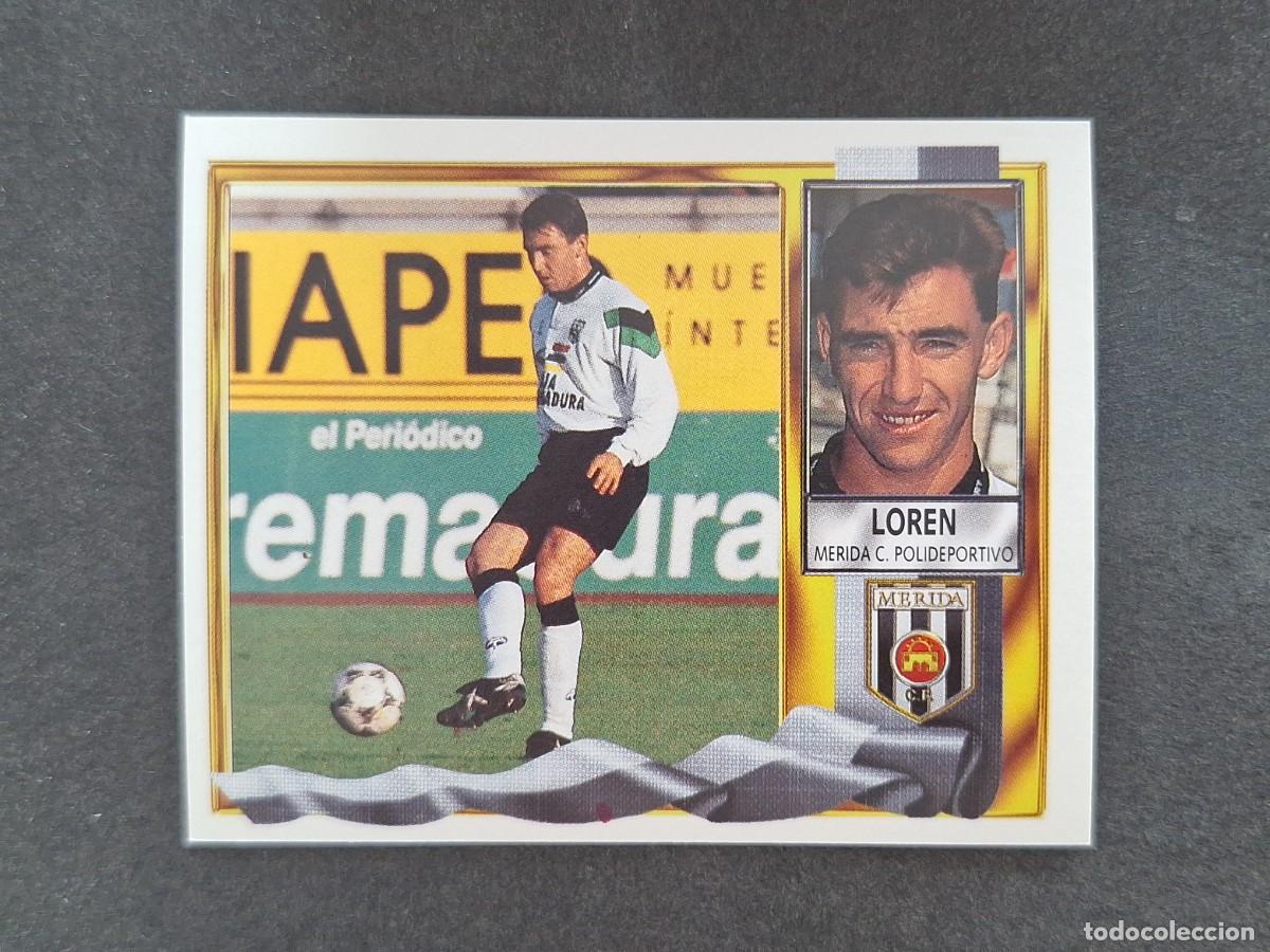 Cromos de f&uacute;tbol: L3 LOREN C. P. MERIDA LIGA ESTE 1995 1996 95 96 NUNCA PEGADO SIN PEGAR