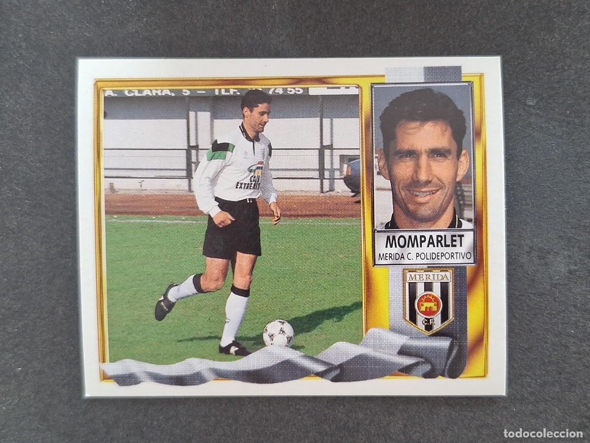 Figurine di Calcio: L3 MOMPARLET C. P. MERIDA LIGA ESTE 1995 1996 95 96 NUNCA PEGADO SIN PEGAR