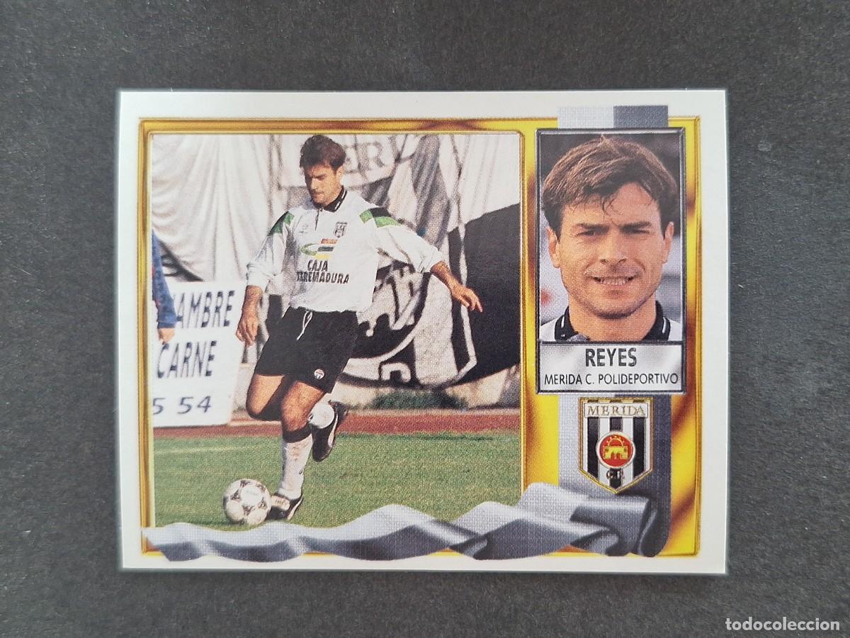 Figurine di Calcio: L3 REYES C. P. MERIDA LIGA ESTE 1995 1996 95 96 NUNCA PEGADO SIN PEGAR